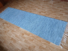Load image into Gallery viewer, Sävytetty sininen matto 270x73cm