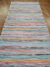 Lataa kuva Galleria-katseluun, Räsymatto värikäs 200x74cm