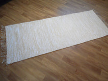 Load image into Gallery viewer, Valkoinen puuvillamatto 190x74cm