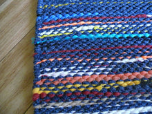 Lataa kuva Galleria-katseluun, Räsymatto sinisävy 200x75cm