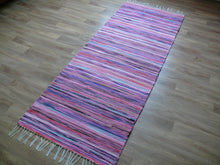 Load image into Gallery viewer, Räsymatto vaaleanpunainen 200x76cm