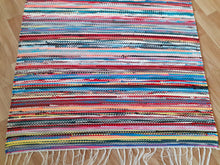 Load image into Gallery viewer, Kirjava räsymatto 200x77cm
