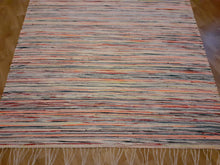 Lataa kuva Galleria-katseluun, Vaalea iso räsymatto 205x137cm