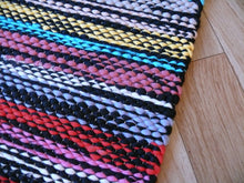 Load image into Gallery viewer, Räsymatto tummansävyinen 205x72cm