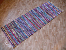 Load image into Gallery viewer, Räsymatto tummansävyinen 205x72cm