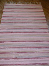 Lataa kuva Galleria-katseluun, Vaalea puuvillamatto 250x75cm