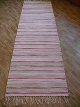 Lataa kuva Galleria-katseluun, Vaalea puuvillamatto 250x75cm