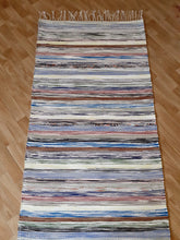 Lataa kuva Galleria-katseluun, Vaalea räsymatto 300x75cm