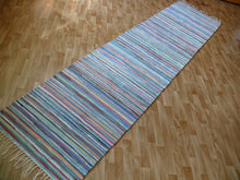 Lataa kuva Galleria-katseluun, Räsymatto vihertävä 320x73cm