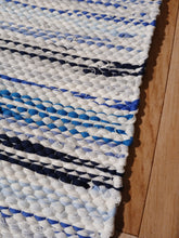 Load image into Gallery viewer, Vaalea räsymatto 176x73cm 2kpl