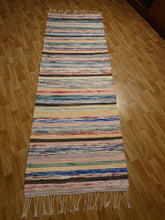 Load image into Gallery viewer, Räsymatto värikäs 197x73cm