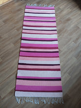 Lataa kuva Galleria-katseluun, Värikäs puuvillamatto 204x73cm