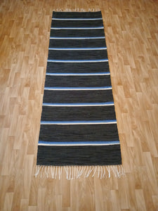 Tumma raitamatto 220x73cm