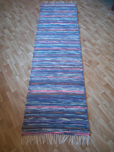 Räsymatto sinisävy 245x74cm