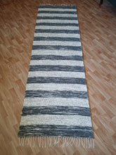 Load image into Gallery viewer, Pörrömatto tasaraita 245x77cm