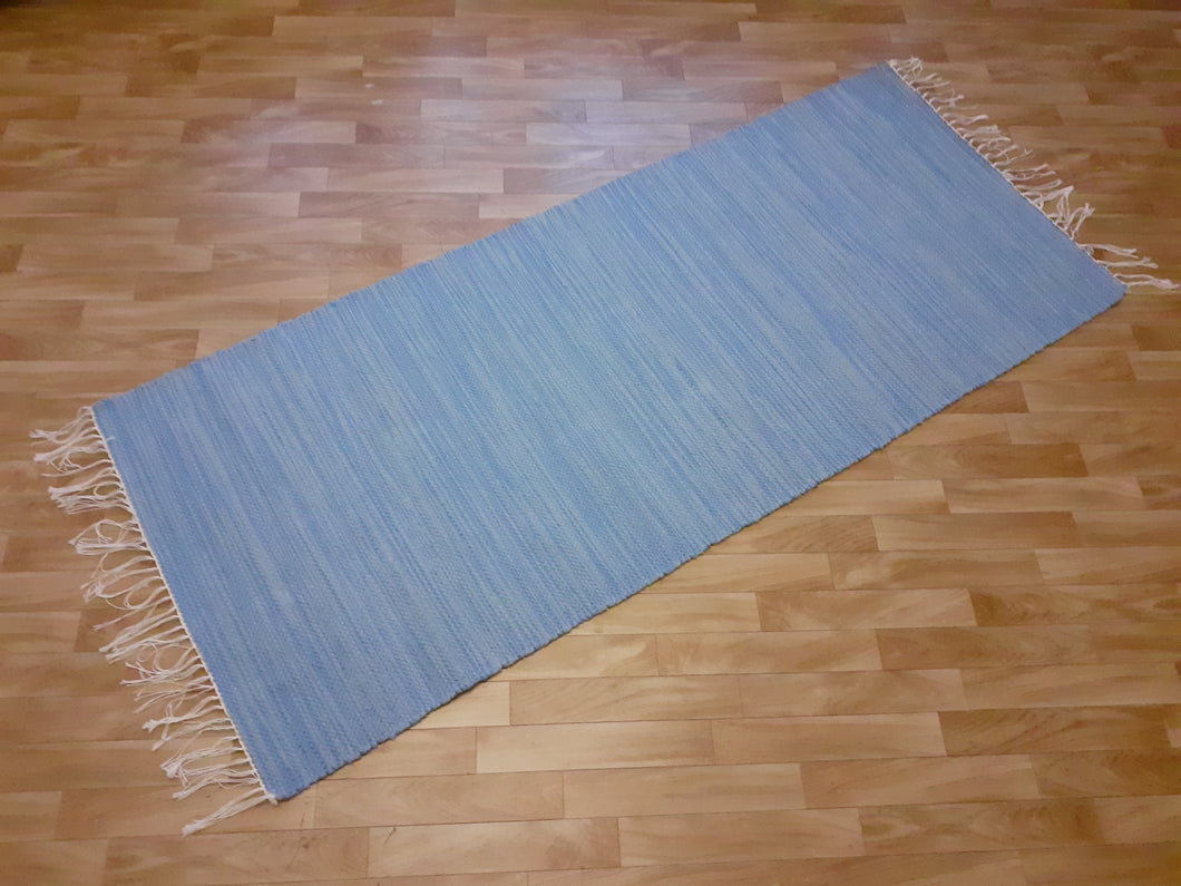 Sininen puuvillamatto 170x72cm