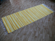 Lataa kuva Galleria-katseluun, Hieno sävytetty keltainen matto 200x75cm