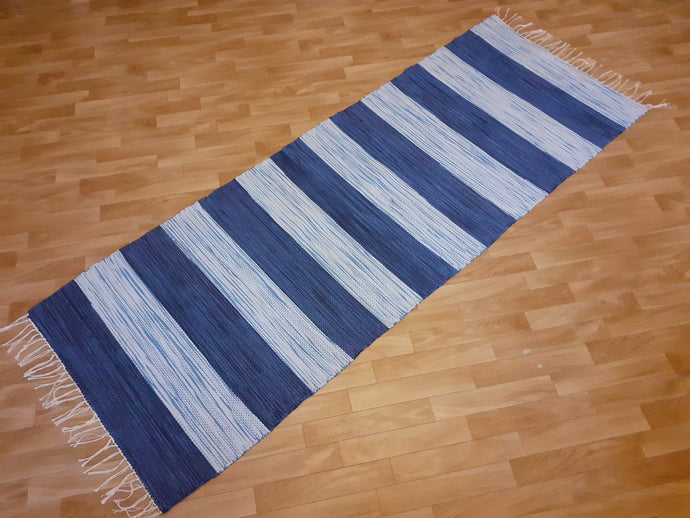 Tasaraitamatto sinisävy 205x74cm