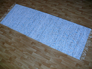 Vaaleansininen matto 215x75cm