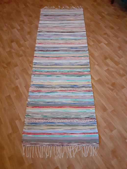 Vaalea räsymatto 230x76cm
